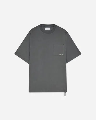 Oamc Peacemaker Men S Stencil Print Pocket T-shirt In Gray