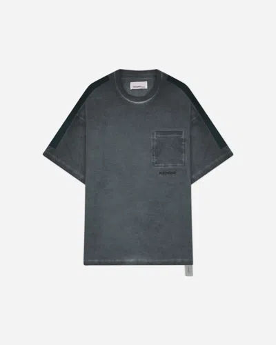 Oamc Peacemaker Men S Velcro Applique T-shirt Light In Gray