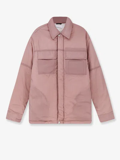 Oamc Peacemaker Padded Overshirt Jacket In Pink