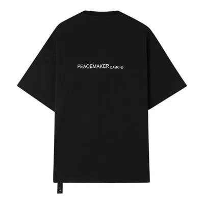 Oamc Peacemaker Peacemaker Lighter Short Sleeve T-shirt In Black