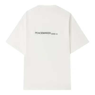Oamc Peacemaker Peacemaker Lighter Short Sleeve T-shirt In White