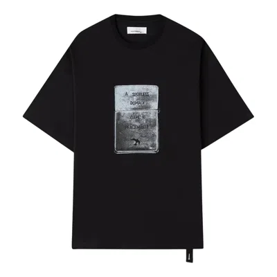 Oamc Peacemaker Peacemaker Lighter Short Sleeve T-shirt In Black