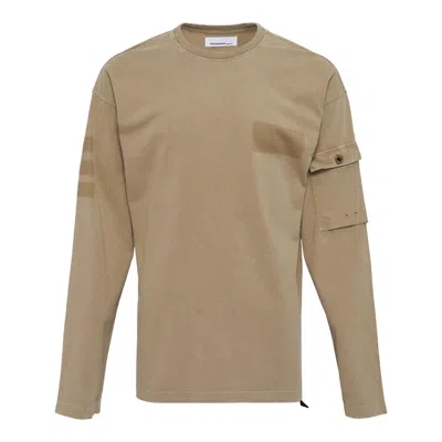 Oamc Peacemaker Pocket Long Sleeve Shirt In Burgundy