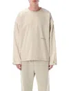 Oamc Peacemaker Si Cargo T-shirt In Beige
