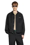 Oamc Peacemaker Embroidered-logo Shirt In Black