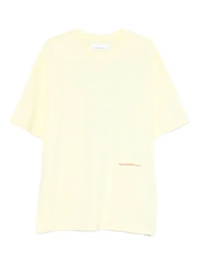 Oamc Peacemaker T-shirt In Yellow