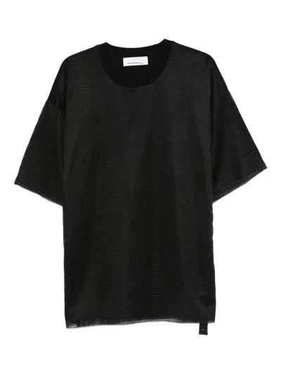 Oamc Peacemaker Textured T-shirt In Black