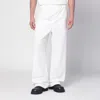 Oamc Trouser With Elastic Waistband And Pockets In White