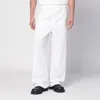 Oamc Trouser With Elastic Waistband And Pockets In White