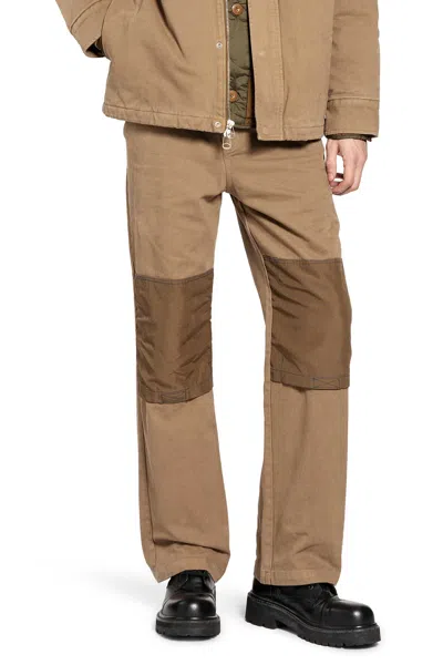 Oamc Peacemaker Workwear Pants In Brown