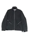 Oamc Peacemaker Zip-up Denim Jacket In Black