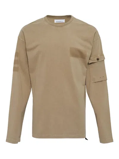 Oamc Pocket Long-sleeve T-shirt In Brown