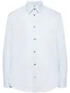 Oamc Point-collar Shirt In Blue