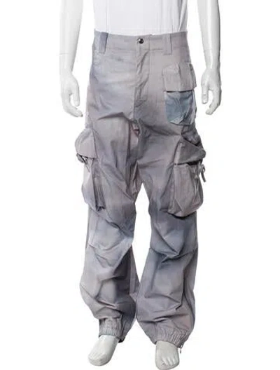 Pre-owned Oamc Printed Cargo Pants W/ Tags In Purple