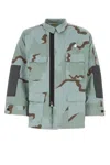 Oamc Cotton Blend Camo Shirt With Adjustable Cuffs
