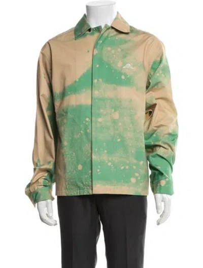 Pre-owned Oamc Printed Jacket In Green