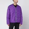 Oamc Combat Liner Jacket Embroidered Detail In Purple