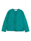 Oamc Forest Green Combat Liner Jacket In Multi