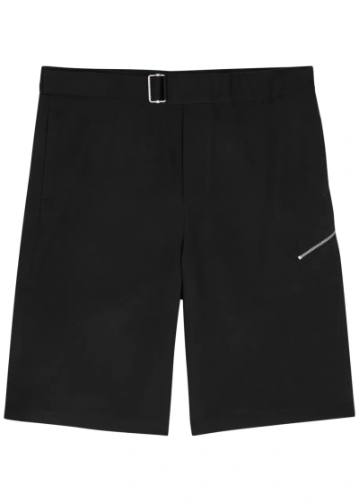 Oamc Regs Belted Woven Shorts In Black