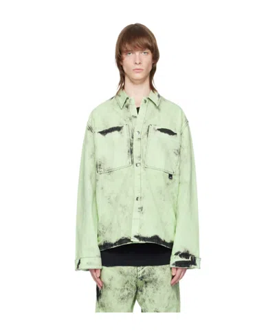Oamc Sentinel Denim Shirt In White