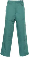 Oamc Shasta Tapered Trousers In Green
