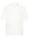 Oamc Sketch-print Short-sleeve Shirt In White