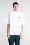 Oamc Studio Shirt In White Cotton In White