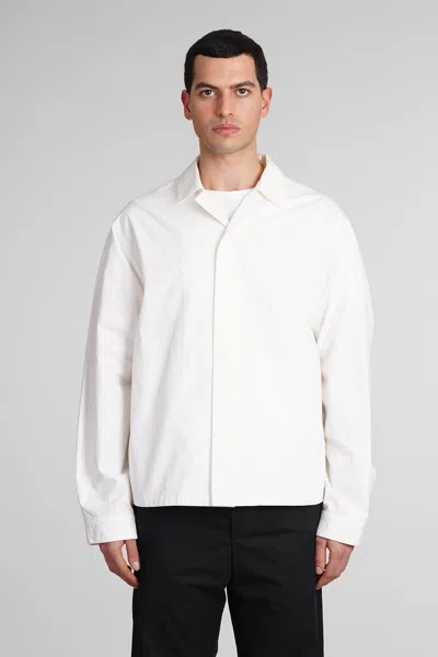 Oamc System Shirt Casual Jacket In White Cotton