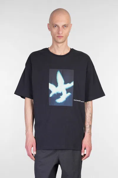 Oamc Peacemaker Dark Flower Tshirt In Black