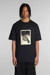 Oamc Photograph-print Cotton T-shirt In Black