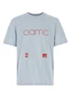Oamc Light-blue Cotton Oversize T-shirt In Blue
