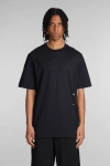Oamc T-shirt In Black Cotton In Black