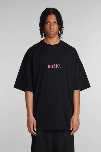 Oamc Logo印花棉t恤 In Black