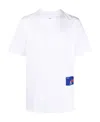 Oamc T-shirt With Round Neck And Short Sleeves In White