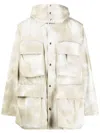 Oamc Tie-dyed Jacket In Neutrals