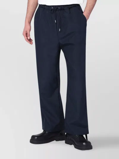 Oamc Trouser Back Pocket Elasticated Waistband In Blue
