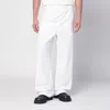 Oamc Trouser With Elastic Waistband And Pockets In White