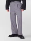 Oamc Trousers Wool Blend Multiple Pockets In Gray