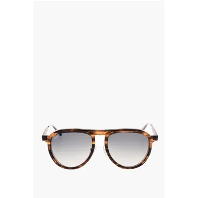 Oamc Turtle Printed Aviator Sunglasses In Brown