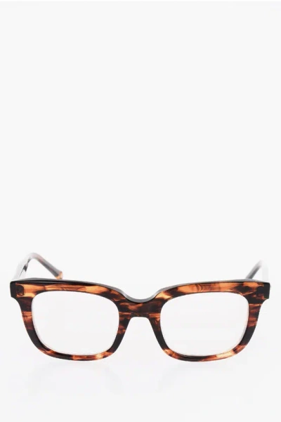 Oamc Turtle Printed Wayfarer Sunglasses In Brown