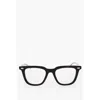 Oamc Black Plastic Sunglass In Transparent