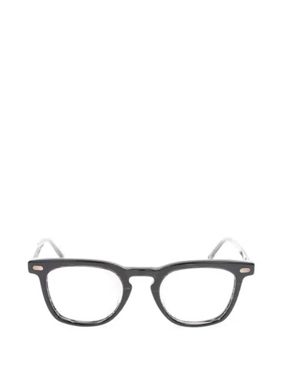 Oamc Wayfarer Square-frame Glasses In Black