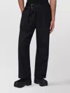 Oamc Wool Blend Trousers Featuring Side Pockets In Black