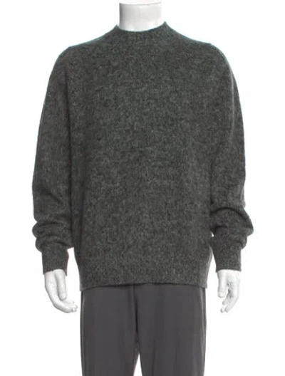 Pre-owned Oamc Wool Crew Neck Pullover In Gray