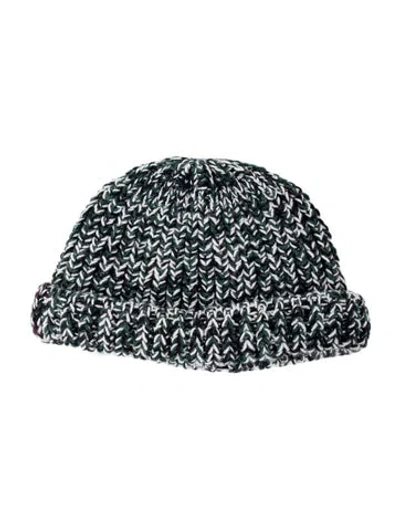Pre-owned Oamc Woven Knit Beanie In Green