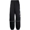 Oamc X Nasa Men's Black Multi-patch Track Pants In Black