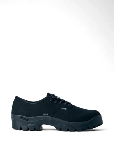 Oamc X Vans Canvas Lug Sole Sneakers In Black