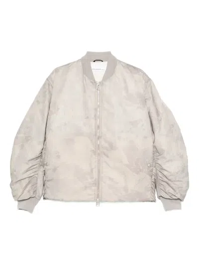 Oamc Zip Bomber Jacket In Neutral