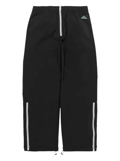 Oamc Zip-detail Panelled Track Pants In Black