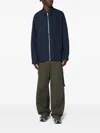 Oamc Peacemaker Overshirt In Midnight Blue In Blue